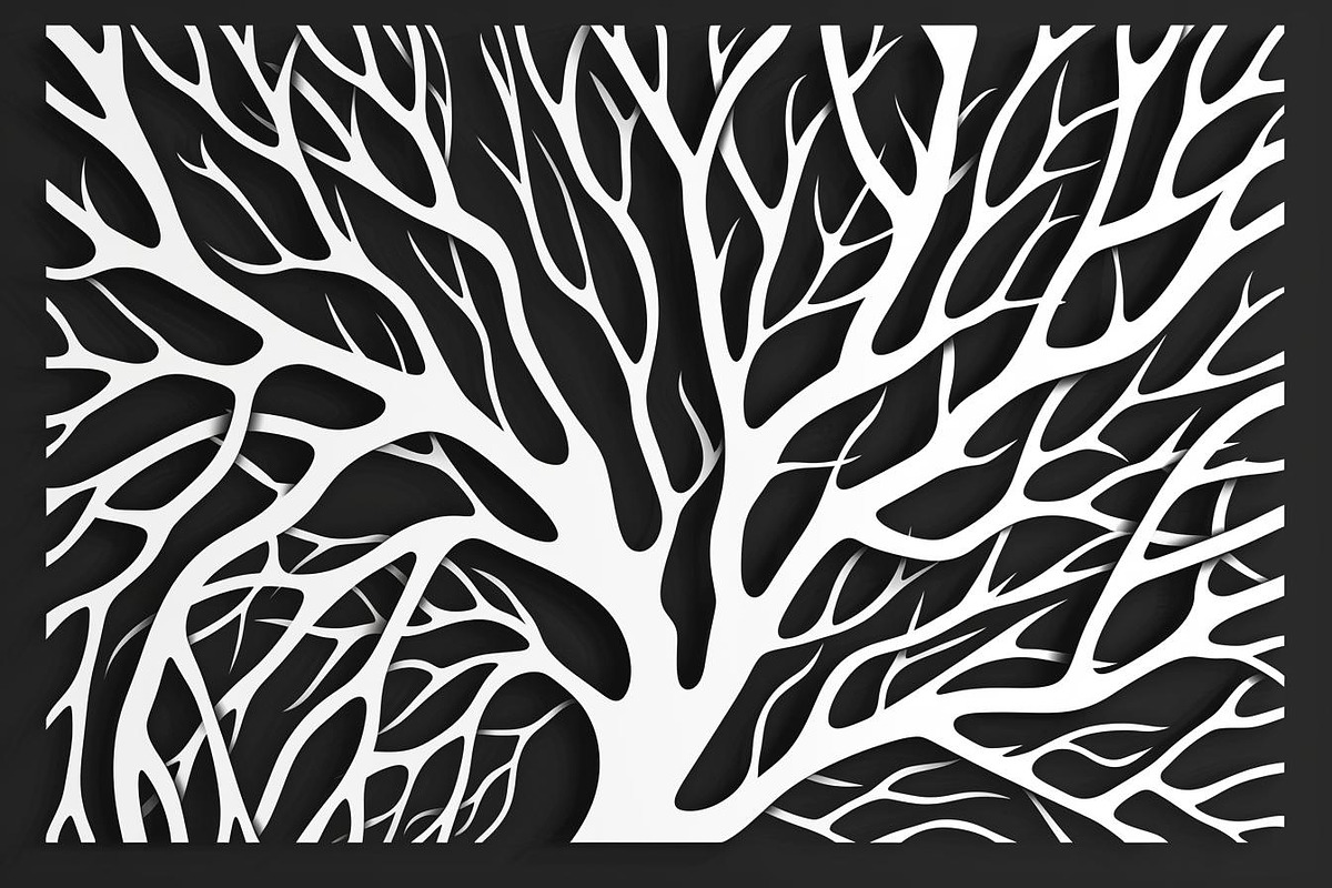 Tree Branch Laser Cut Panel Bundle, a Graphic by BIPLOB EXPERT (Photo 3 of 11)