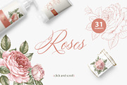 Sweet Roses and Hydrangeas, a Texture Illustration by Kotkoa (Thumbnail 3 of 14)