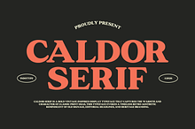 Caldor - Retro Serif Font
