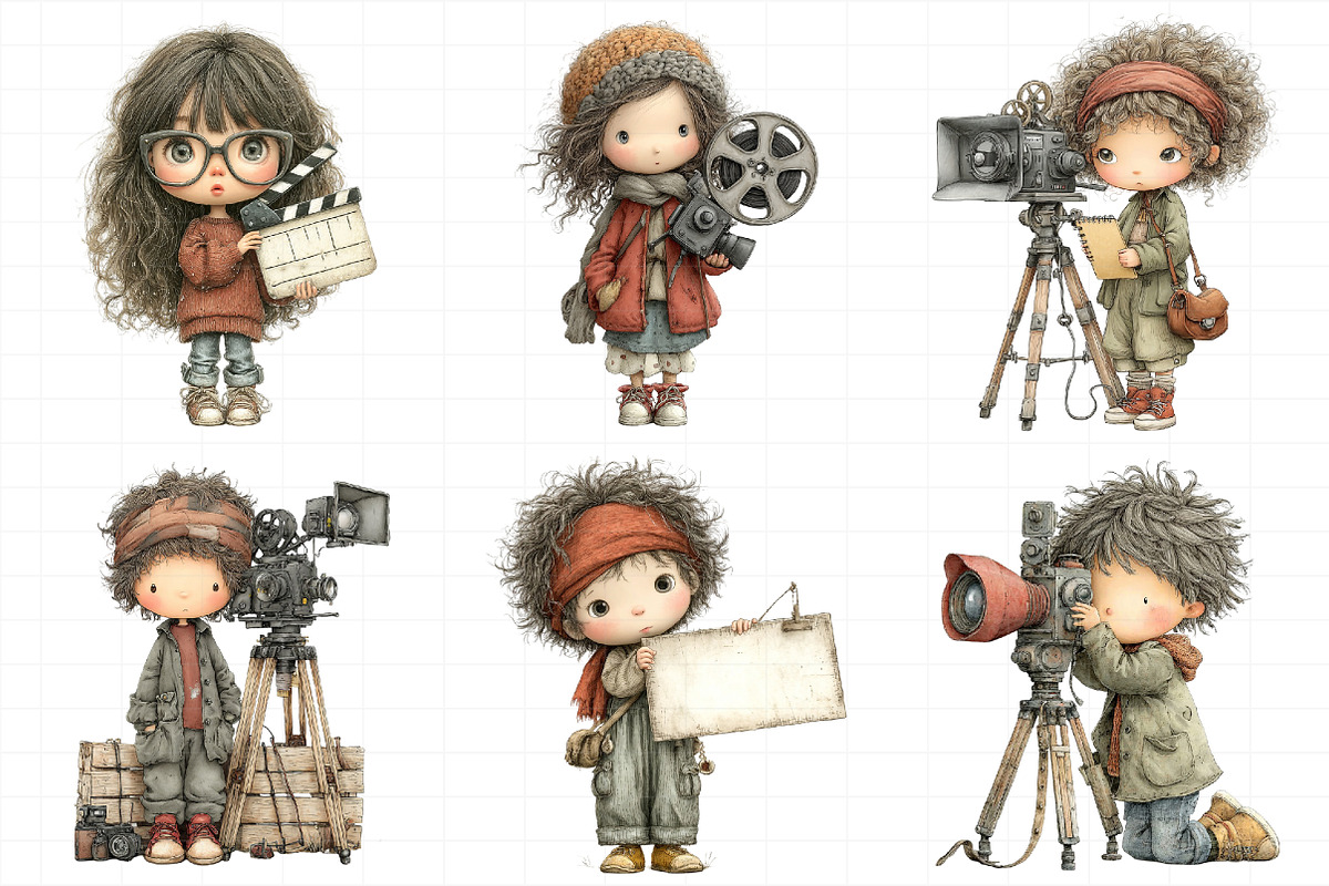 Film Kids Mane Clipart, an Illustration by Daily.Designs (Photo 5 of 5)