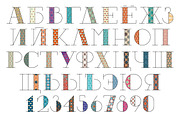 Five variations of font decoration, a Serif Font by pixelwerk (Thumbnail 3 of 6)