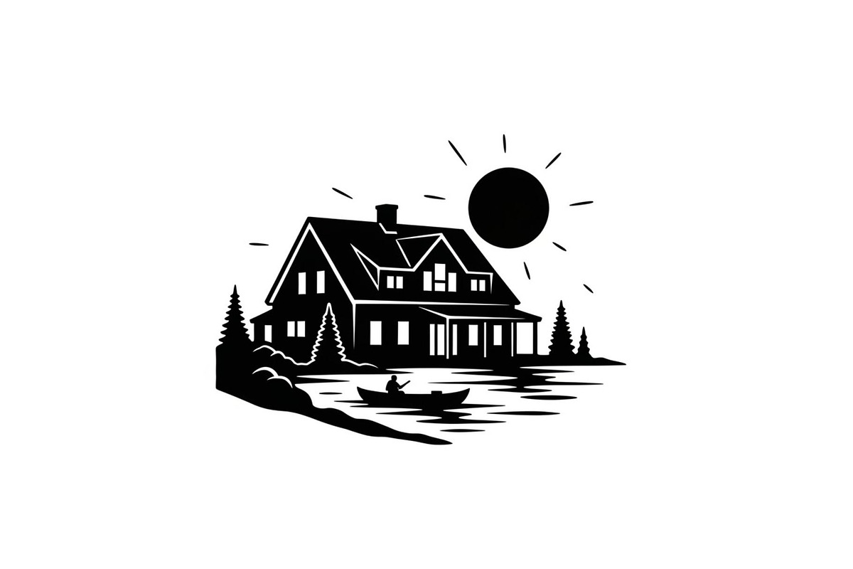 50 Flooded Home Silhouette Bundle, an Illustration by Designs_River (Photo 3 of 51)