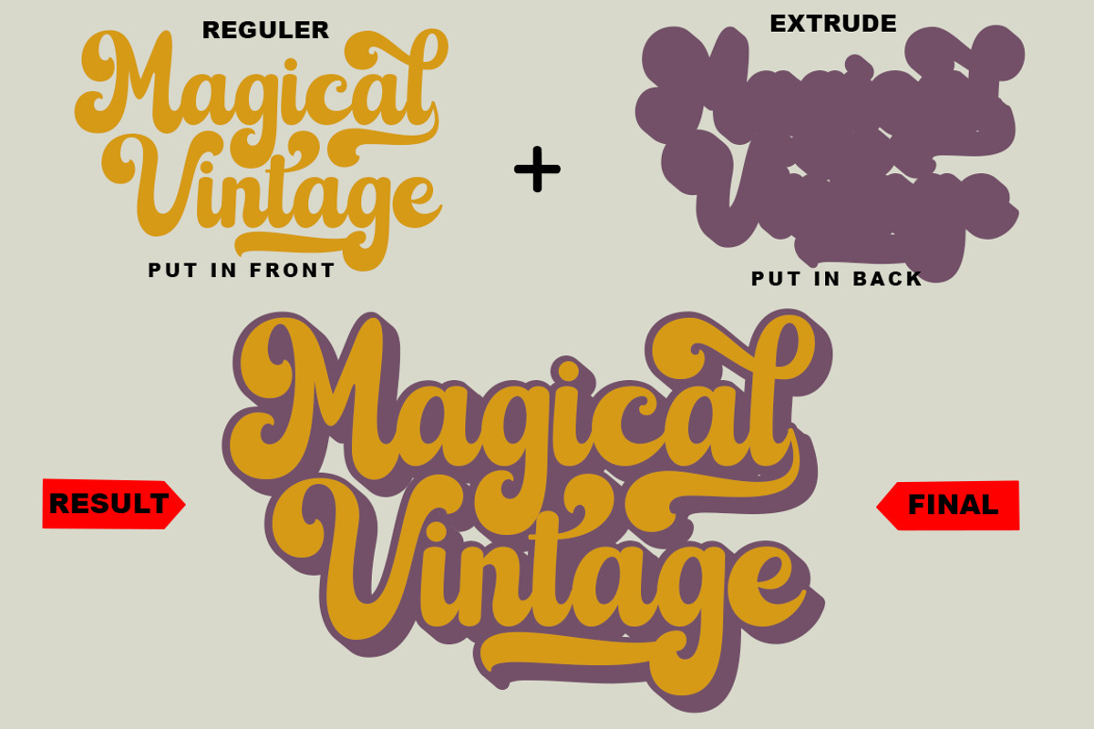 Magical Vintage, a Script Font by GloowStudio (Photo 10 of 12)