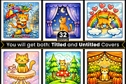Cat Moments Cute Life Coloring Pages, an Animal Illustration by Design Station (Thumbnail 3 of 3)