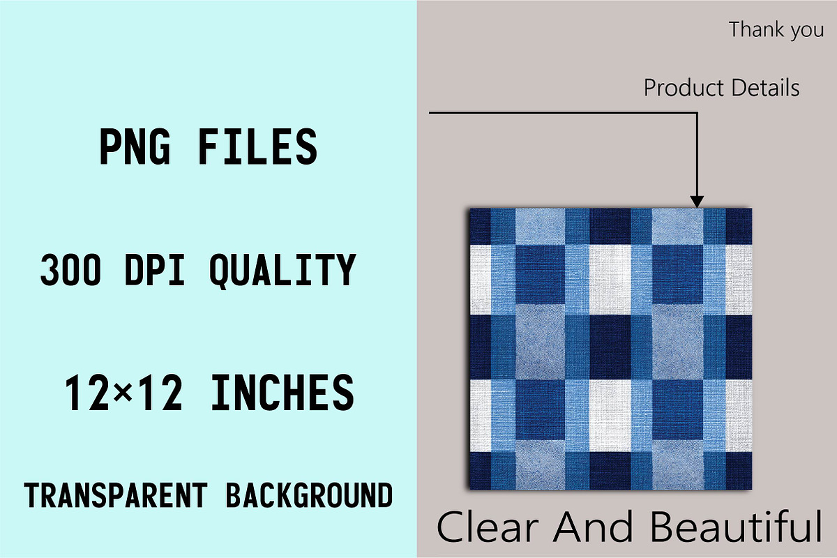 Gingham Pattern Digital Papers Set, a Pattern Graphic by SVGArt (Photo 4 of 9)