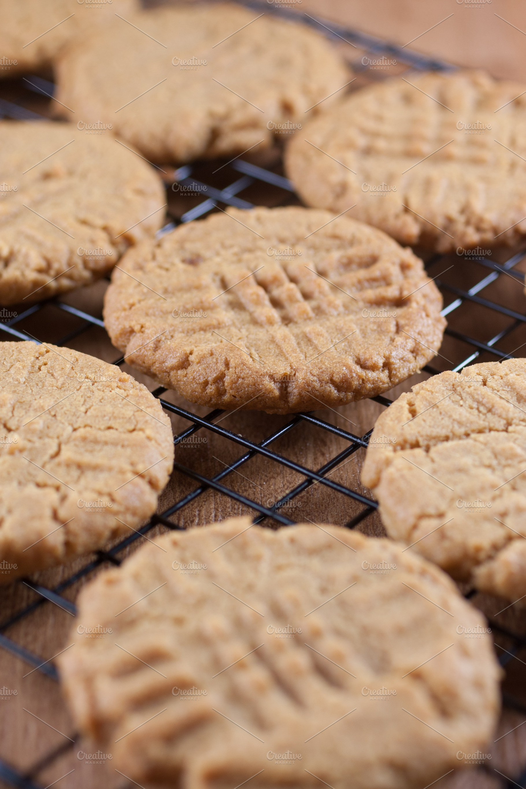 Peanut Butter Cookies Cooling