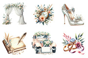 White Wedding, Wedding Timeline, a Seasonal Illustration by DreamArtGraphic (Thumbnail 2 of 4)