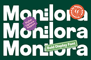 Monilora - Bold Modern Font, a Sans Serif Font by RagamKata (Thumbnail 1 of 10)