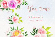 Tea time party bunny clipart, an Illustration by heyiamalice (Thumbnail 2 of 15)