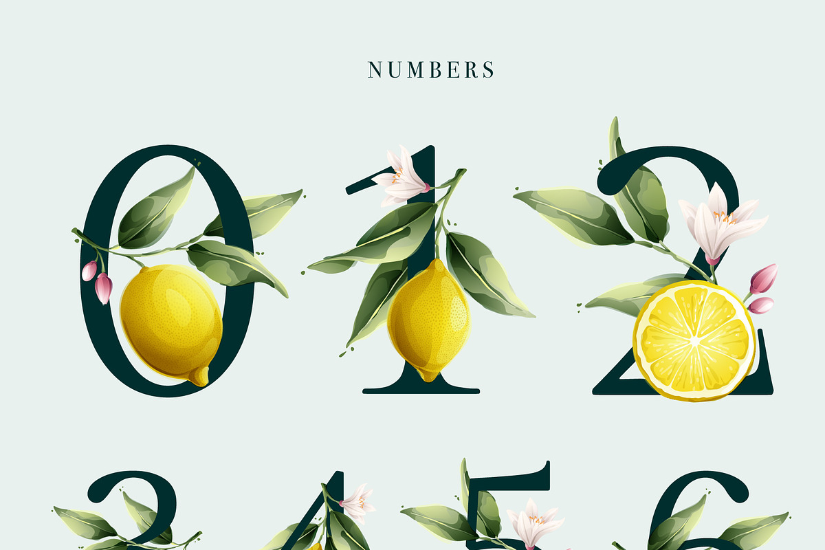 Watercolor vector lemons collection, a Healthcare Illustration by kaer_shop (Photo 8 of 8)