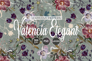 Valencia Elegant - Seamless Patterns, a Pattern Graphic by texvogue