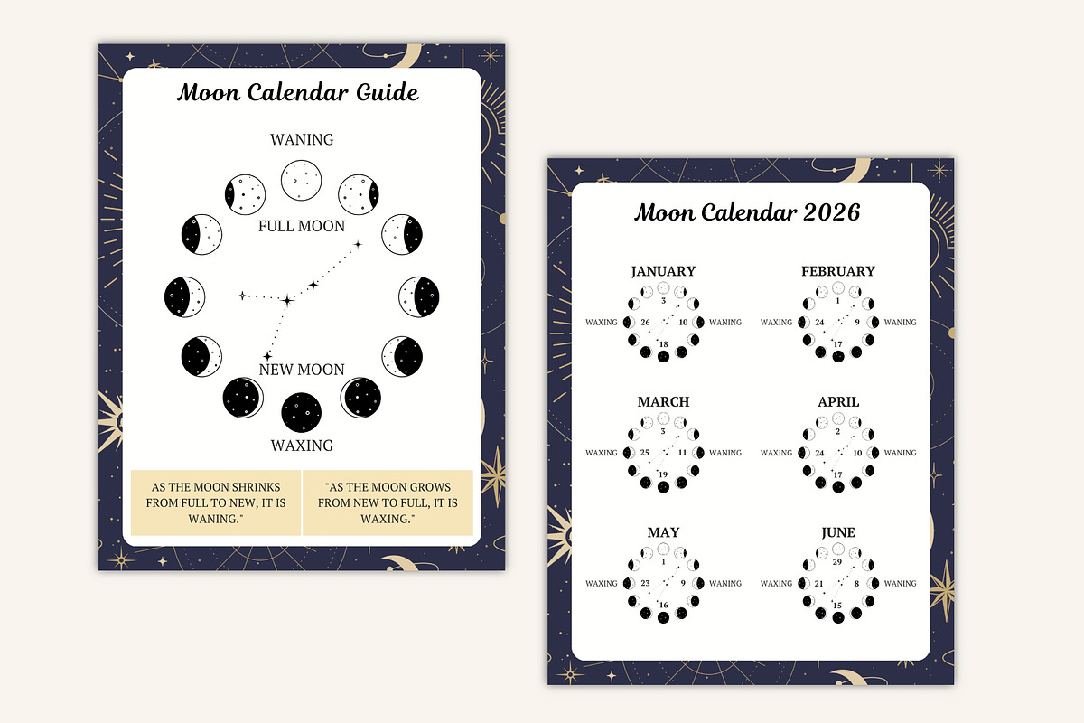 2026 Moon Ritual Journal, a Stationery Template by Designmela01 (Photo 3 of 10)