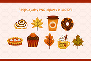 Fall Favorites Clipart Set, an Object Graphic by Drafts n Doodles (Thumbnail 2 of 3)