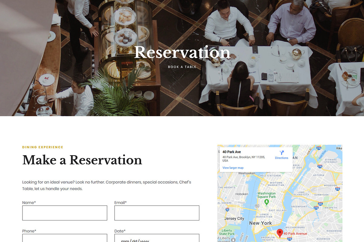 Ravier Restaurant Food Bar Theme, a WordPress Template by MatchThemes (Photo 4 of 4)