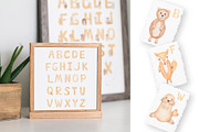 Watercolor Animal Alphabet, an Education Illustration by MayaNavits (Thumbnail 5 of 7)
