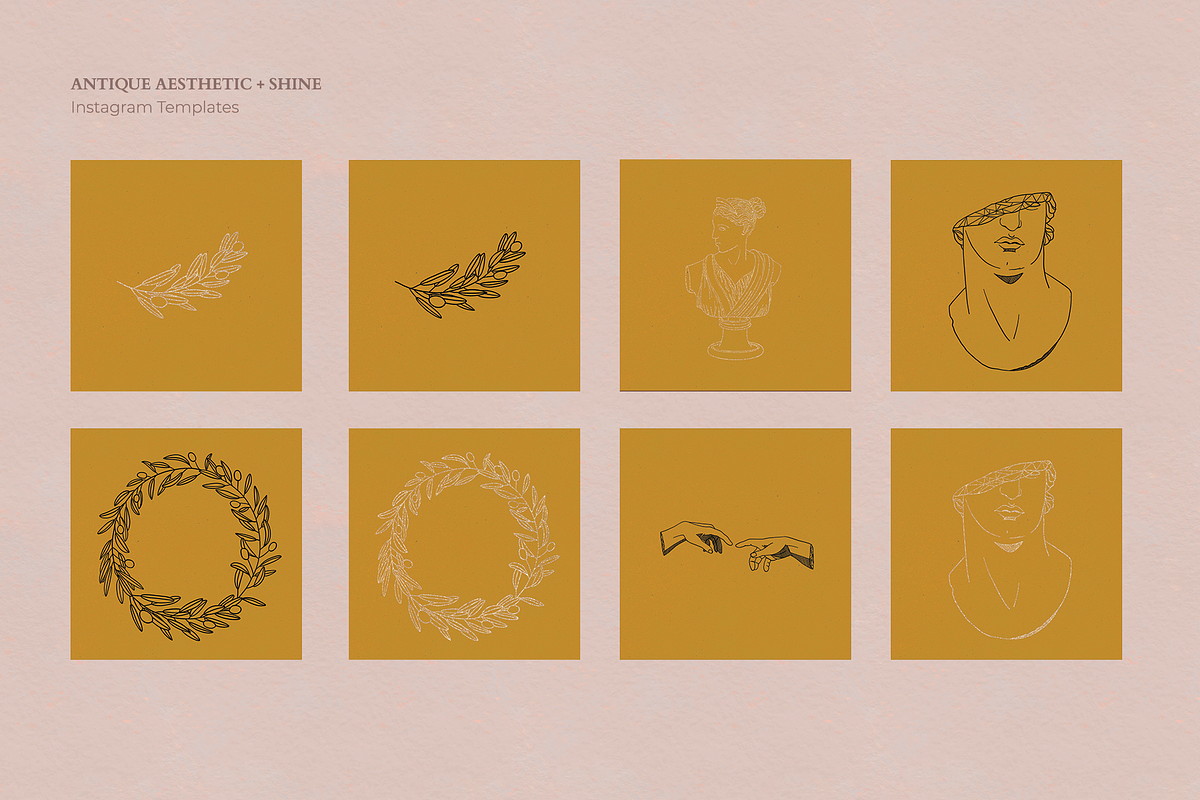 ANTIQUE AESTHETIC + SHINE templates, a Background Graphic by mamormo (Photo 9 of 13)