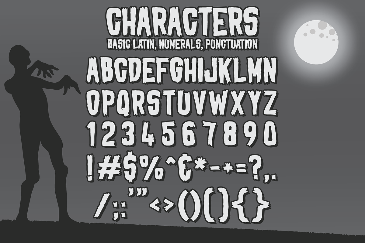 Fantasmagoria Halloween font, a Sans Serif Font by Amber Nest Design (Photo 3 of 5)