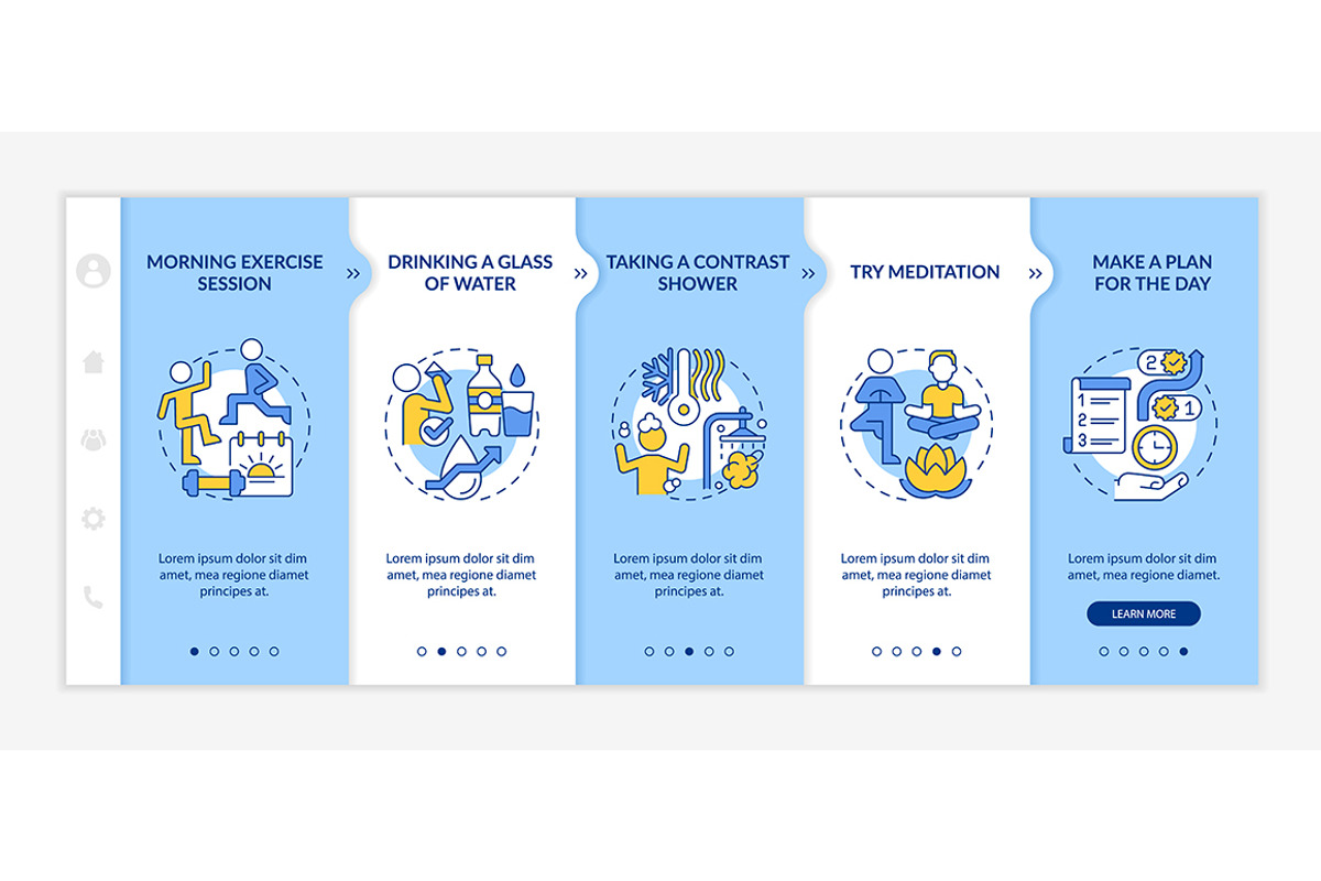 Daily morning routine template, a Templates & Theme by IMG Visuals