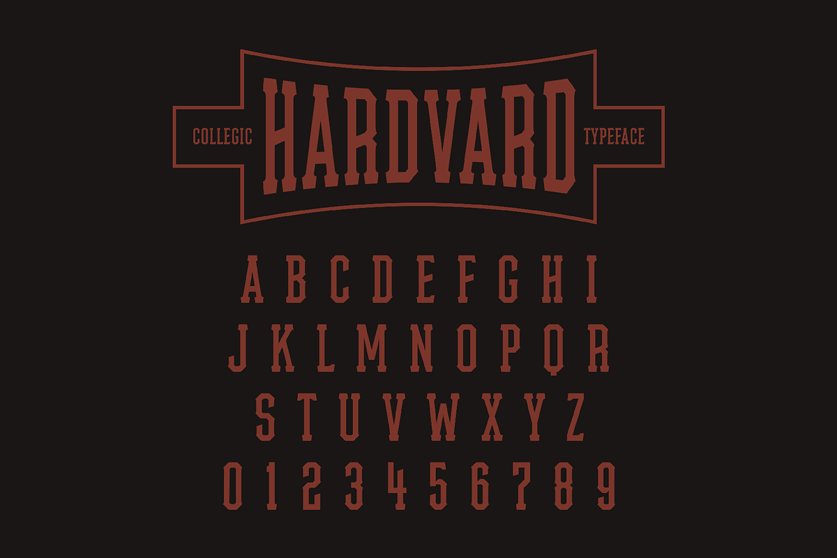 Hardvard Collegic Font, a Slab Serif Font by Tom Gordon Design (Photo 1 of 3)