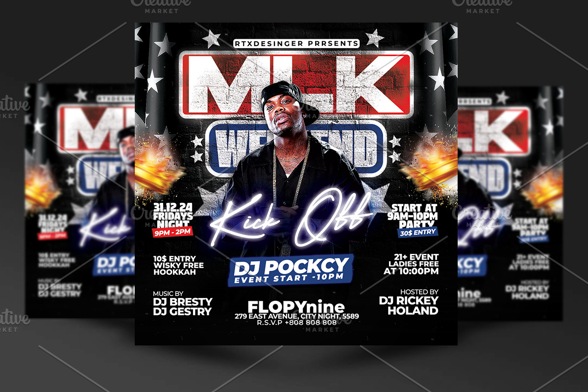 MLK Weekend Flyer, a Flyer Template by RTXdesinger99 (Photo 1 of 3)