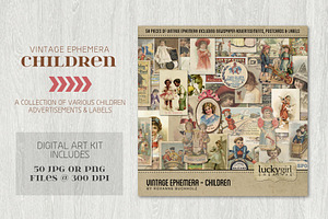 Vintage Ephemera - Children