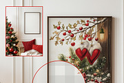 Merry & Bright Christmas Card Mockup, a Product Mockup by NikiArts (Thumbnail 14 of 17)
