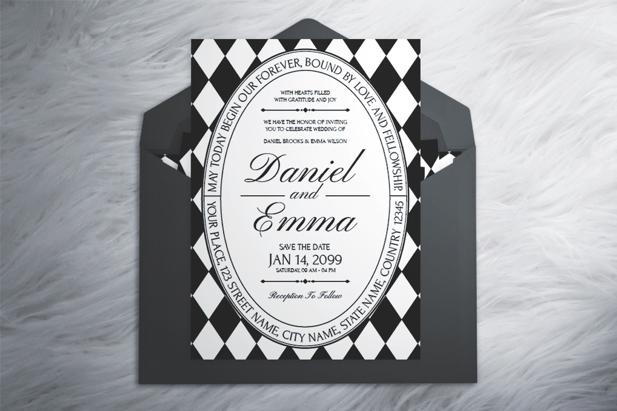 Vintage Wedding Invitation Suite, an Invitation Template by The Good Store (Photo 2 of 4)