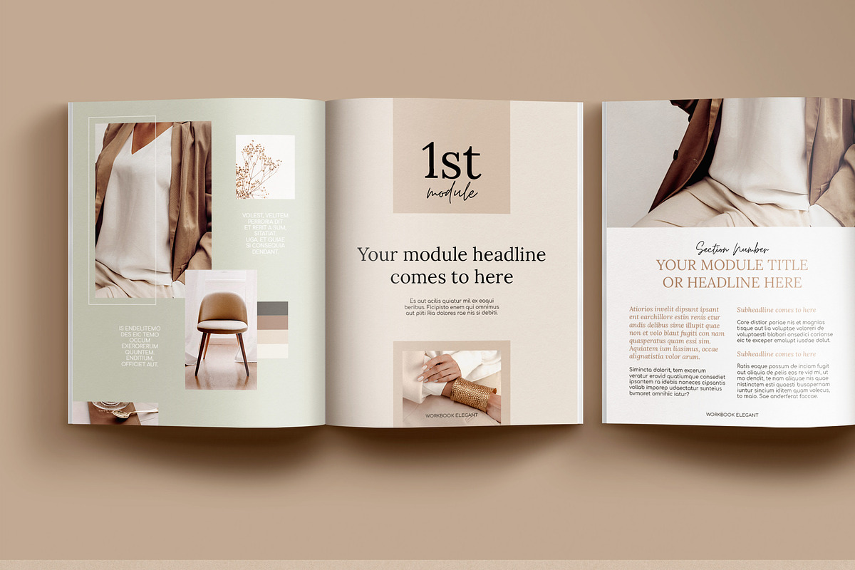 2in1 eBook+WorkBook for Course Eleg, a Magazine Template by Mirazz (Photo 5 of 10)