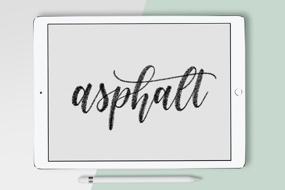 Asphalt Calligraphy Procreate Brush preview 4