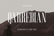 Qarrebian - Retro Display Serif, a Serif Font by Jimoji (Thumbnail 1 of 11)