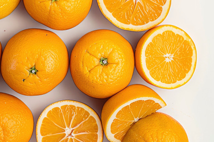 A vibrant display of whole and slice, a Photo by LOGOCREATIVE
