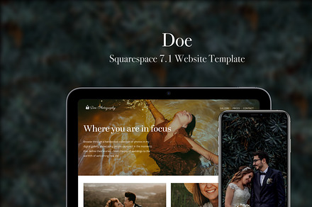 Squarespace Photographer Template, a Squarespace Template by Bluepixl