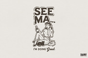 See Ma I'm Doing Great PNG, Vintage, an Illustration by SharpMarketplace (Thumbnail 1 of 4)