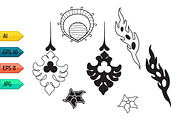 Set of vintage floral silhouettes, a Pattern Graphic by julia_musdotter (Thumbnail 11 of 11)
