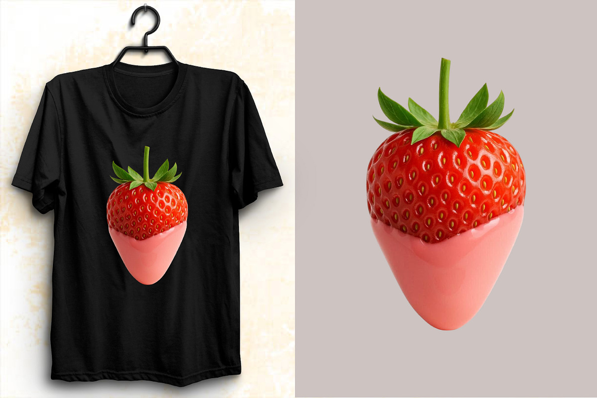 Watercolor Chocolate Strawberry Clip, an Illustration by SVGArt (Photo 4 of 7)