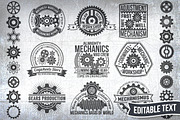 Gears logo set, a Branding & Logo Template by Agor2012 shop (Thumbnail 1 of 3)