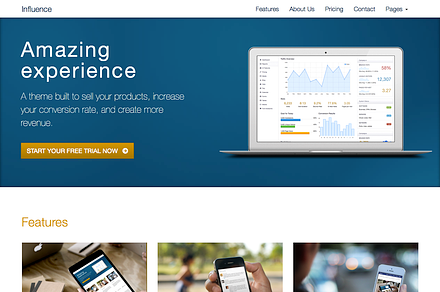 Influence - A Bootstrap 3 theme