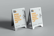 Sidewalk sign Mockup, a Product Mockup by xavier_studio (Thumbnail 3 of 6)