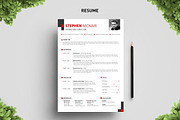 Square Resume Template, a Resume Template by Big Zone Studio (Thumbnail 3 of 4)
