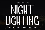 NIGHT LIGHTING, a Serif Font by InermediaSTUDIO (Thumbnail 1 of 6)