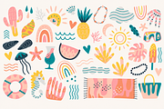 Boho Folk Floral Clipart, a Decorative Illustration by Anna Studio (Thumbnail 7 of 12)