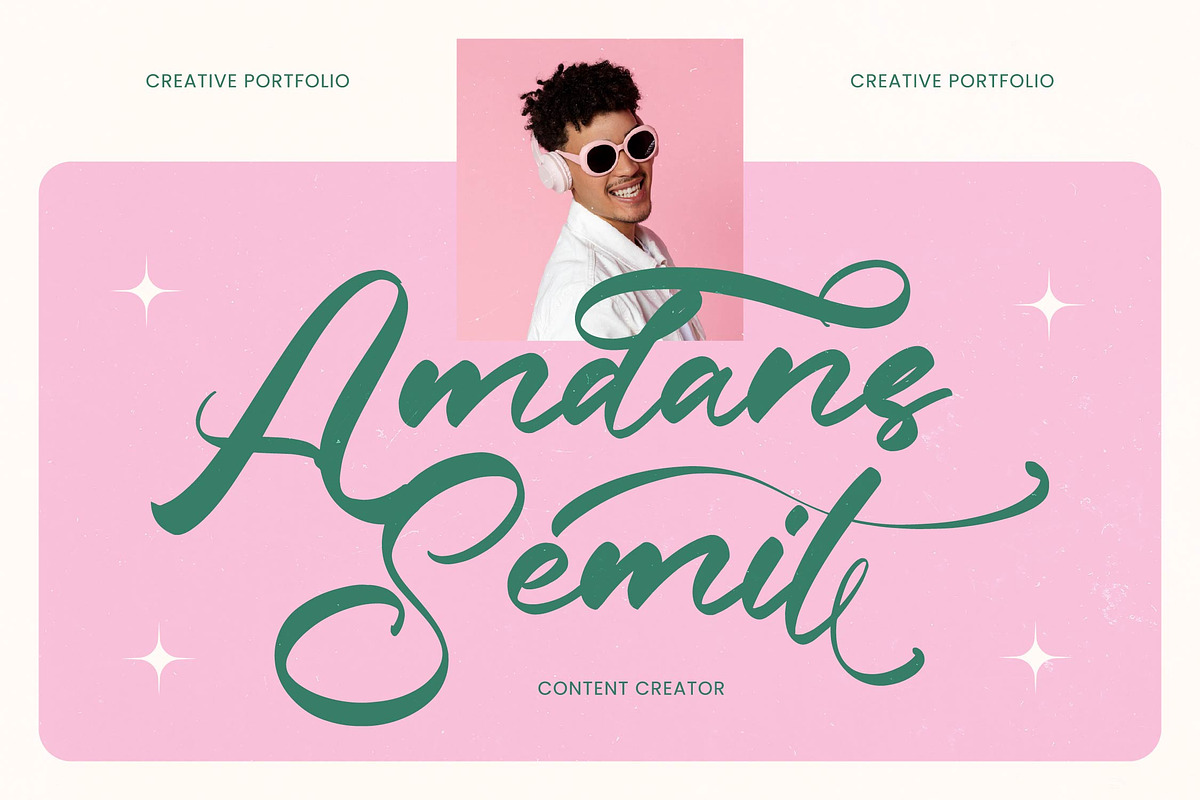 Sanita Yughi Bold Calligraphy, a Script Font by Letterena Studios Script (Photo 7 of 15)