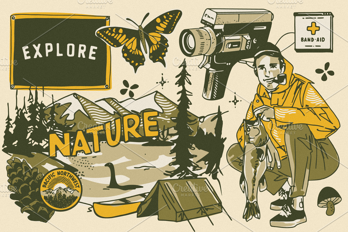 Oregon Campout: Patterns + Graphics, a Pattern Graphic by Bruised Goods (Photo 6 of 21)