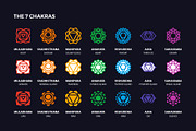 Chakra Symbols Vector Set, an Outline Icon by Abstracto-Create (Thumbnail 4 of 9)