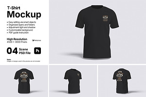 T-Shirt Mockup Bundle Set, a Shirt Mockup by Rielismee