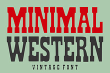 Minimal Western font