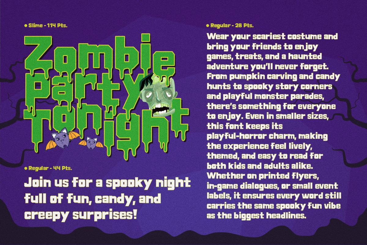 Zombox – Spooky Typeface, a Sans Serif Font by Brand_Hero (Photo 4 of 10)