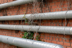 Insulated Horizontal Pipes, a Technology Photo by Schreibikus