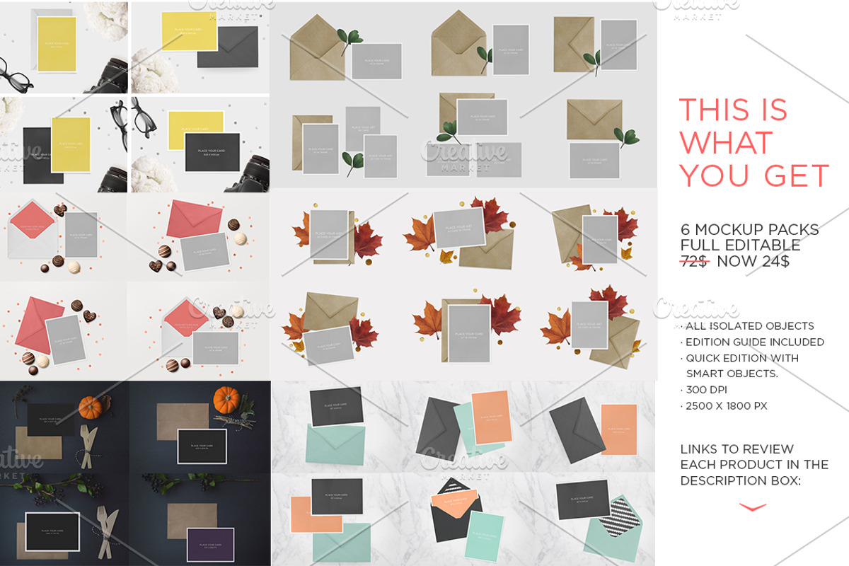 Greeting Cards Mockup BUNDLE, a Print Template by tomodachi studio (Photo 2 of 8)