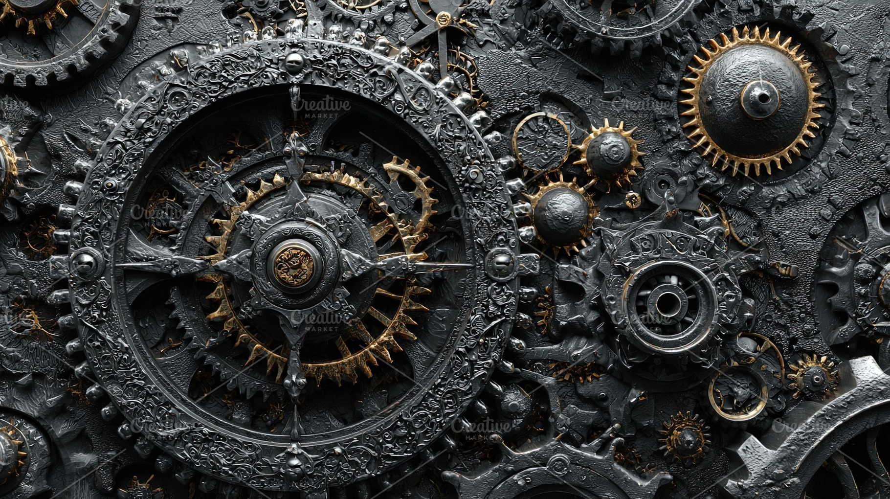 Intricate Steampunk Gears, a Technology Photo by Ales Munt